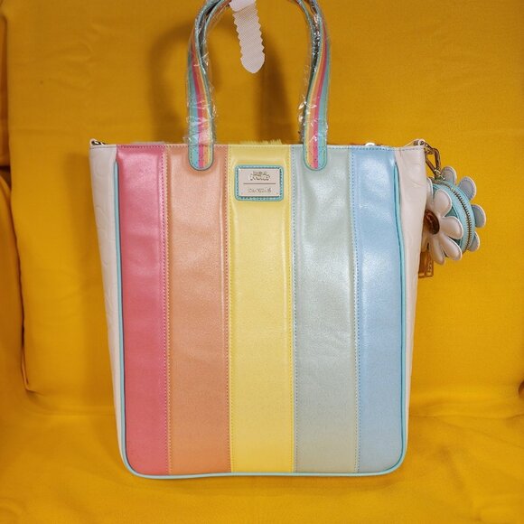 Loungefly X Good Luck Trolls Classic Trolls Plush Glitter Tote Crossbody Bag NEW - Picture 7 of 13